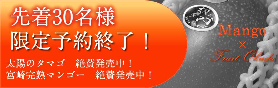 宮崎完熟マンゴー太陽のタマゴイメージ